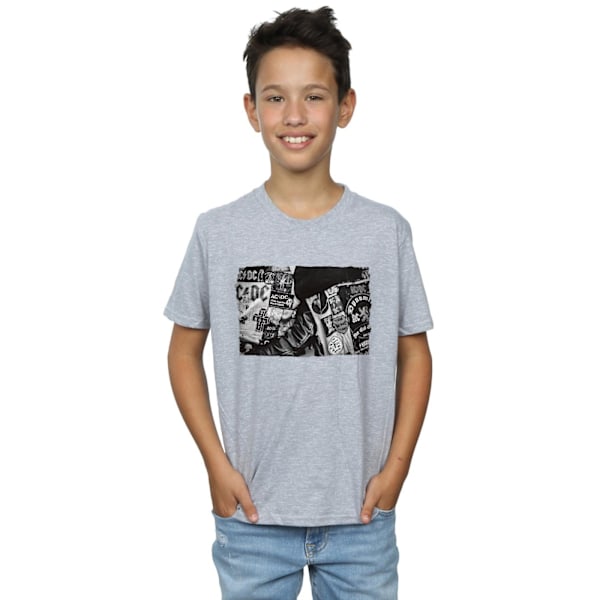 AC/DC Boys Badges And Posters Collection T-Shirt 9-11 år Spo Sports Grey 9-11 Years