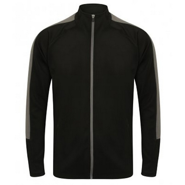 Finden & Hales Barn/Kids Pojkar Stickad Träningsoverdel 11/12 Black/Gunmetal 11/12 Years