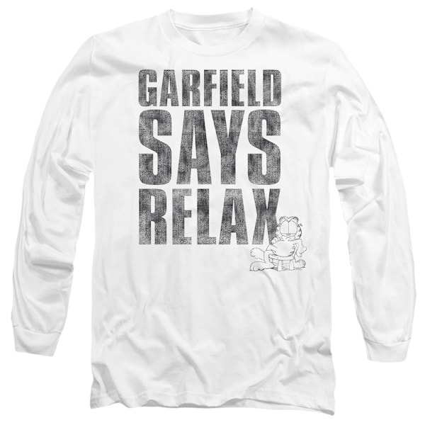 Garfield Unisex Vuxen Relax T-Shirt S Vit White S