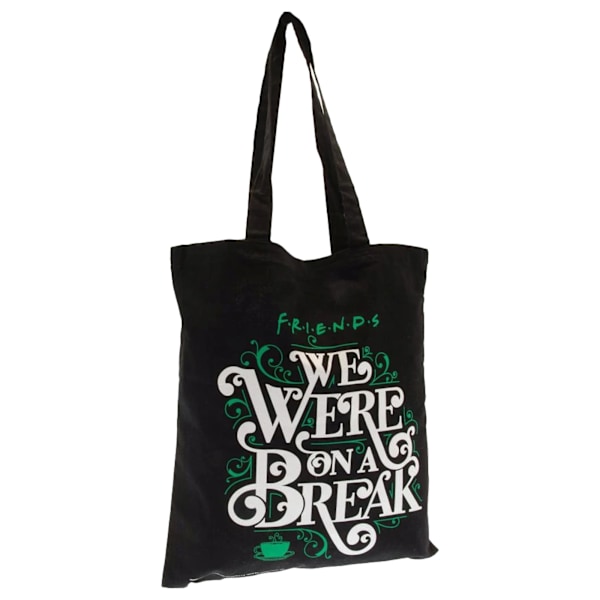 Friends We Were On A Break Canvas Tote Bag One Size Svart/Vit Black/White/Green One Size