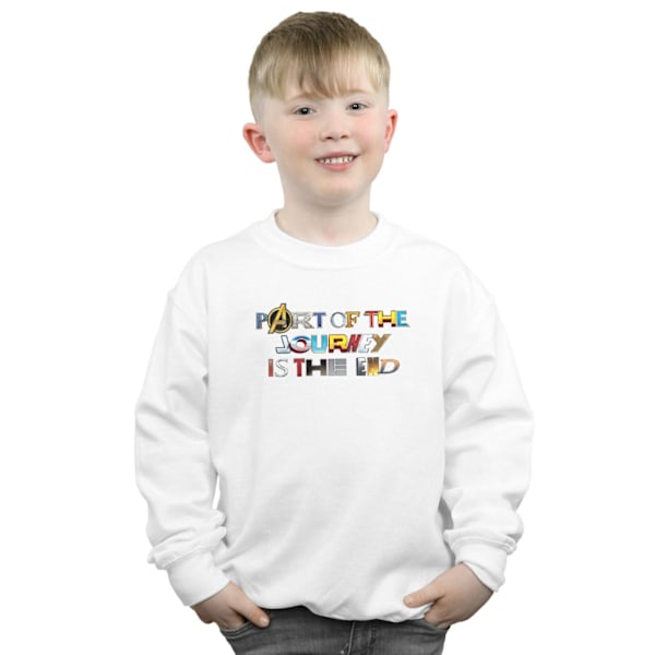 Marvel Boys Avengers Endgame Part Of The Journey Sweatshirt 12- White 12-13 Years