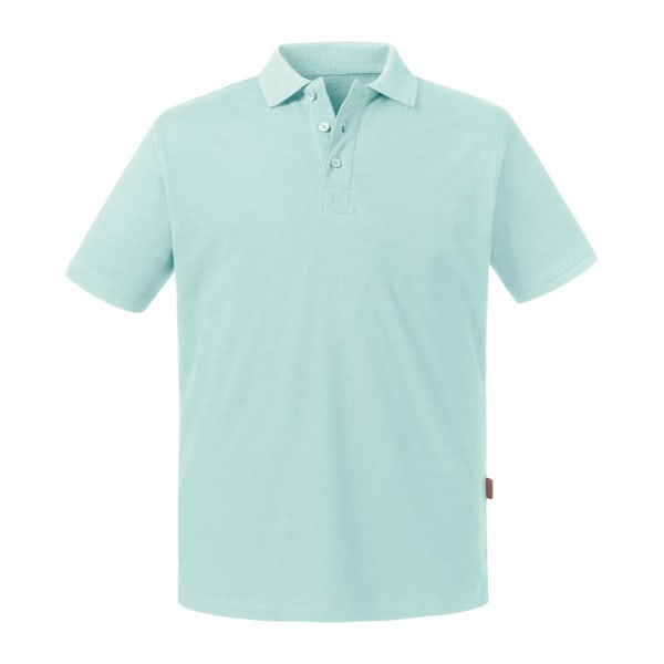 Russell Herr Polo XL Aqua för män i 100 % ekologisk bomull Aqua XL