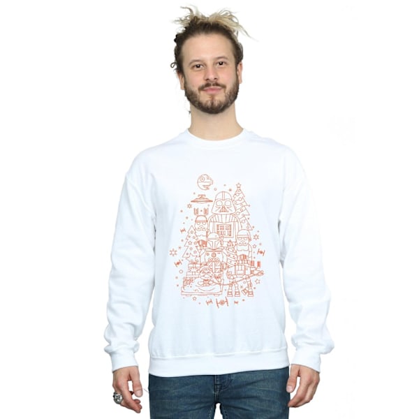 Star Wars Herr Empire Jultröja 4XL Vit White 4XL