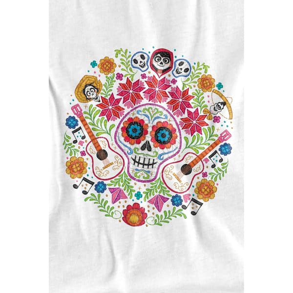 Coco Herr Dag av de Döda Ernesto Miguel Hector Patch T-Shirt L White L
