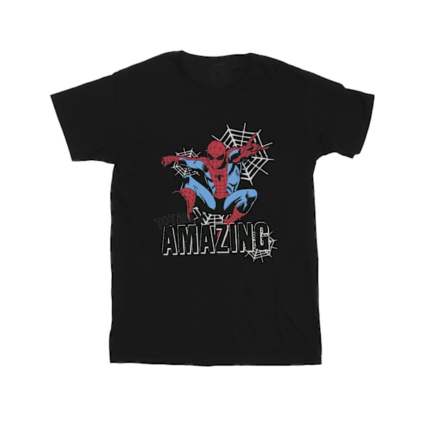 Marvel Girls Spider-Man Amazing Bomull T-shirt 9-11 år Svart Black 9-11 Years