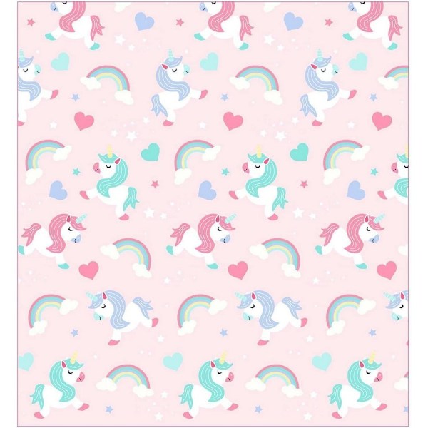 Jag Tror På Enhörningar Fodrade Gardiner (2-pack) 183cm x 168cm Pi Pink 72in x 66in