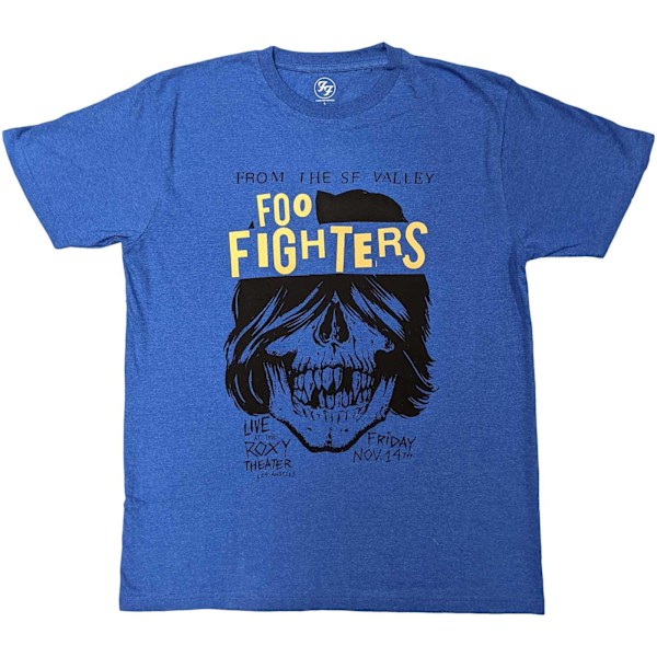 Foo Fighters Unisex Adult Roxy Flyer T-Shirt L Blå Blue L
