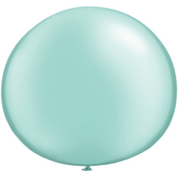 Qualatex 5 tum enkla latexpartyballonger (förpackning om 100) (48 färger) Pearl Mint Green One Size