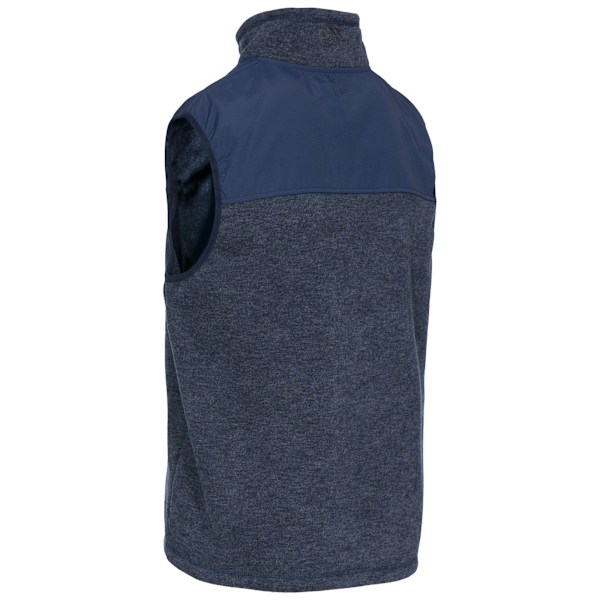 Trespass Mens Leafminer Fleece Gilet XXL Marinblå Melange Navy Melange XXL