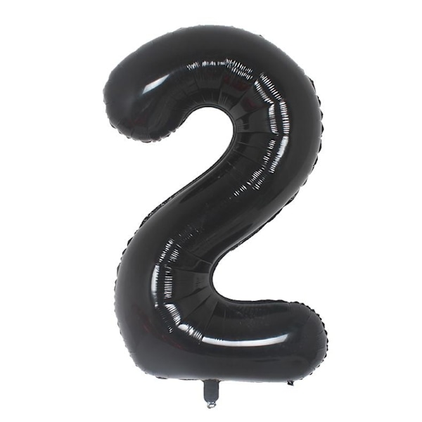 Realmax 2 Folieballong En Storlek Svart Black One Size