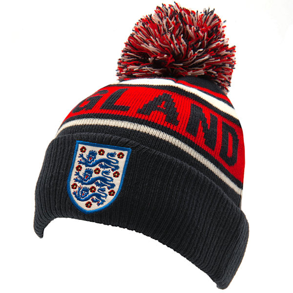 England FA Bobble Beanie One Size Marinblå/Vit/Röd Navy Blue/White/Red One Size