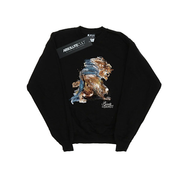 Disney Girls Beauty And The Beast Beast Sketch Sweatshirt 9-11 Black 9-11 Years