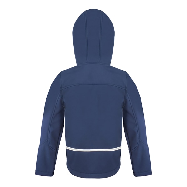 Result Core Kids Unisex Junior Hooded Softshell Jacket 9/10 Nav Navy/Royal 9/10