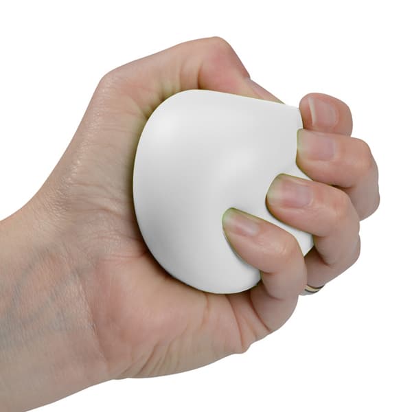 Bullet Round Stress Reliever 6,3 cm Vit White 6.3 cm