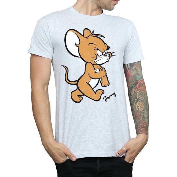 Tom och Jerry Herr Angry Mouse T-shirt M Sports Grey Sports Grey M