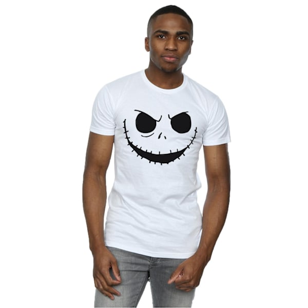 Disney Herr Nightmare Before Christmas Jack´s Face Bold T-Shirt White 3XL