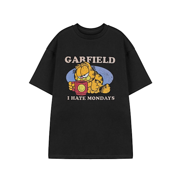 Garfield Herr T-shirt \"Jag hatar måndagar\" M Svart Black M