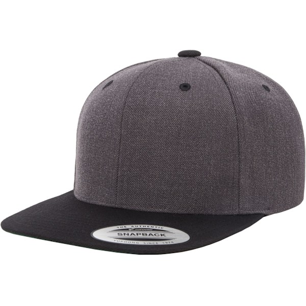 Flexfit Unisex Tvåfärgad Klassisk Snapback Cap En Storlek Charcoal/ Charcoal/Black One Size