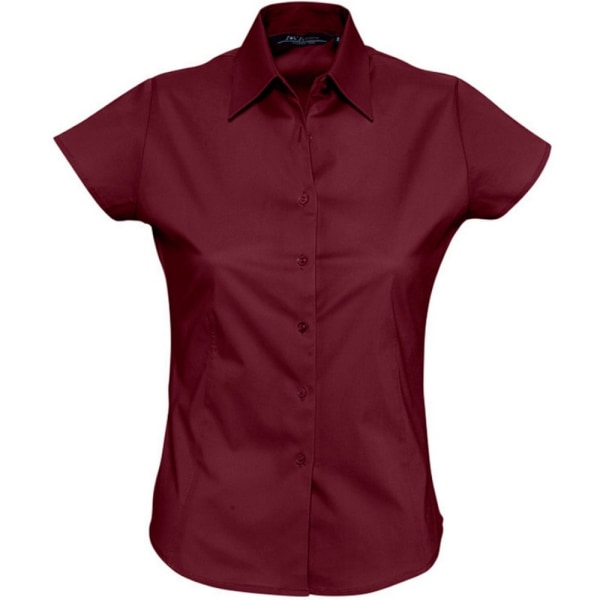 SOLS Dam/dam Excess Kortärmad Work Shirt XL Med Medium Burgundy XL