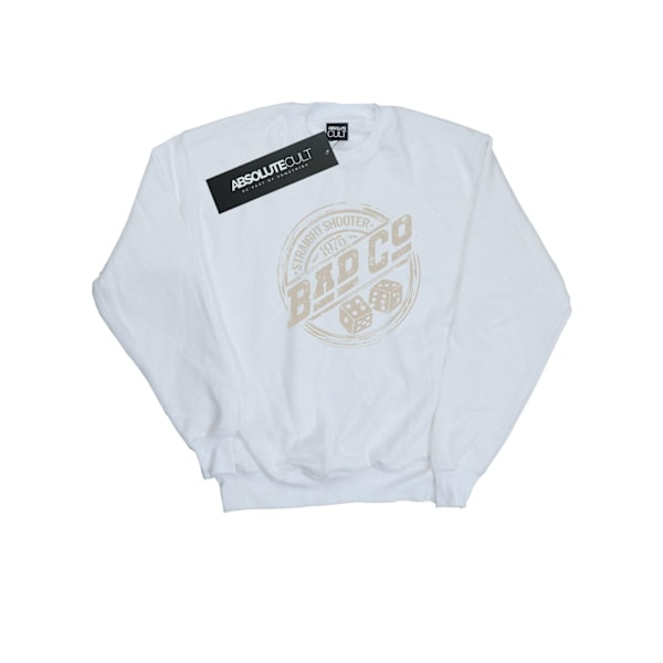 Bad Company Mens Straight Shooter Sweatshirt L Vit White L