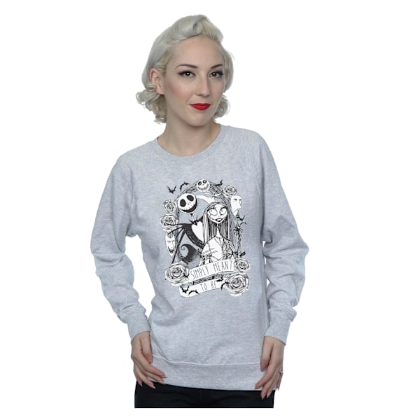 Disney Dam/Kvinnor Mardrömmen Innan Jul Bara Meningen Att Vara Sweatshirt Heather Grey XXL