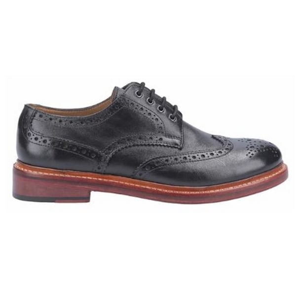 Cotswold Quenington Goodyear Welt snörskor i läder för män, 12 Black 12 UK