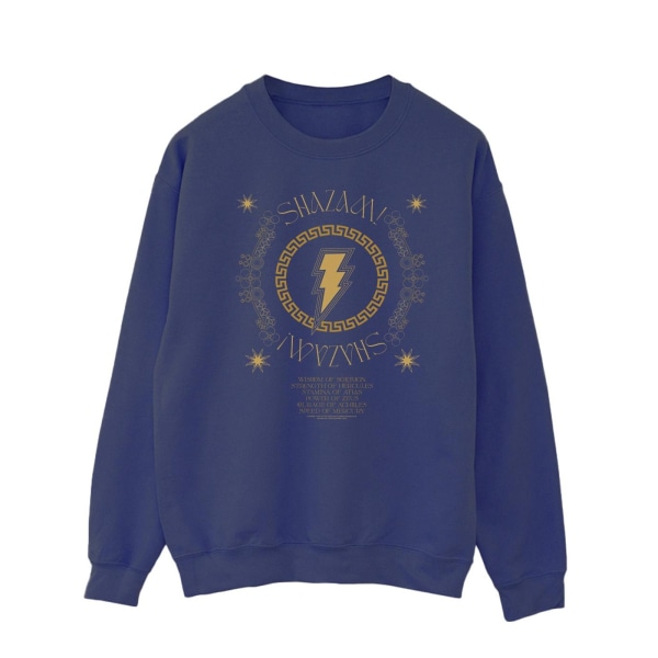 DC Comics Herr Shazam Fury Of The Gods Golden Spiral Brösttröja Navy Blue XXL