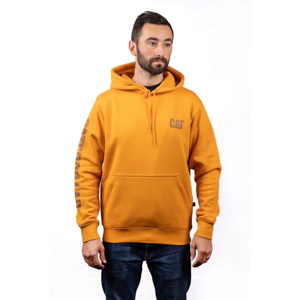 Caterpillar Trademark Banner Hoodie L Gul Yellow L