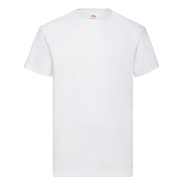 Fruit of the Loom Unisex T-shirt i bomull med värdevikt för vuxna XXL W White XXL