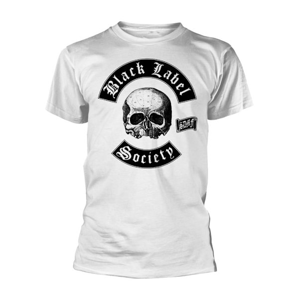 Black Label Society Unisex Skull Logo T-shirt M Vit White M