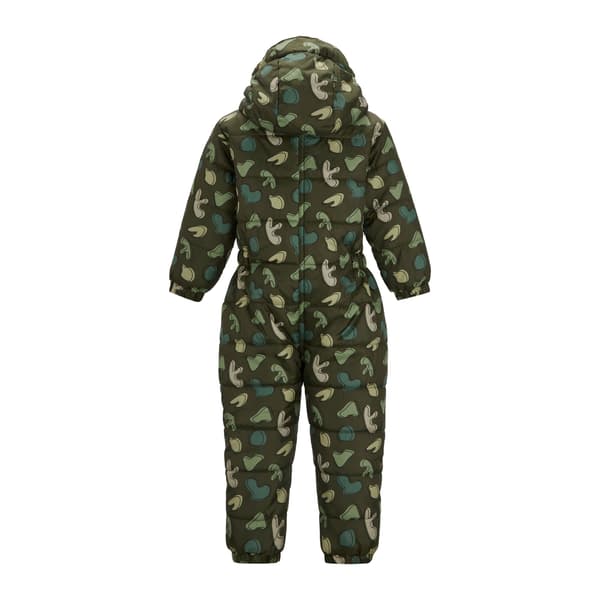 Regatta Penrose Splodge Vadderad Regnoverall för barn 5-6 år Dark Khaki 5-6 Years
