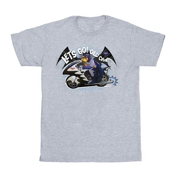 DC Comics Boys Batman TV Series Bat Bike T-Shirt 5-6 år Spor Sports Grey 5-6 Years