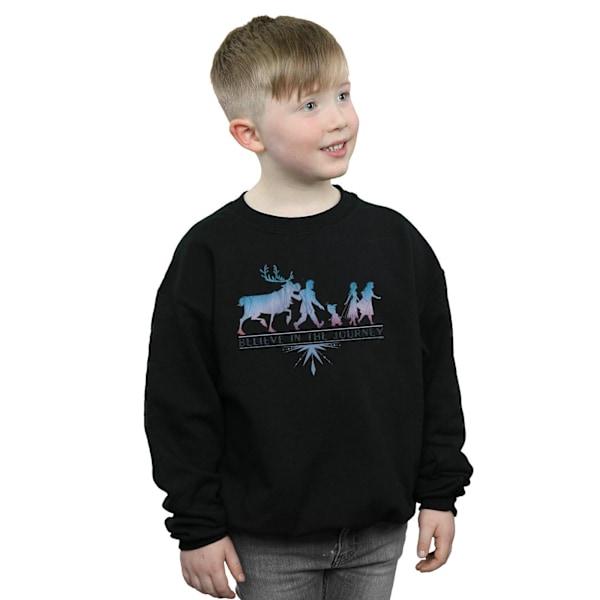 Disney Boys Frozen 2 Believe In The Journey Silhouette Sweatshirt Black 9-11 Years