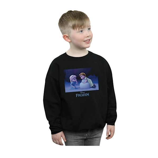 Disney Pojkar Frozen Bygg En Snögubbe Tröja 9-11 År Svart Black 9-11 Years