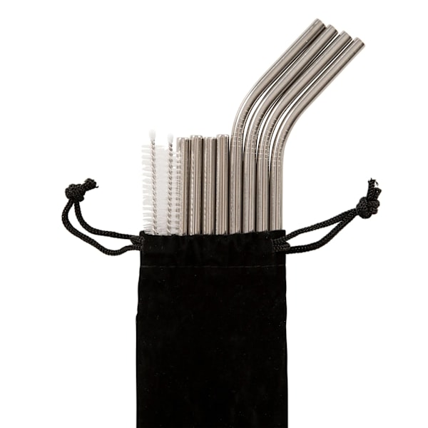 Trespass Foreverstraw Rostfritt Stålsugrör (Förpackning om 8) En Storlek Silver One Size