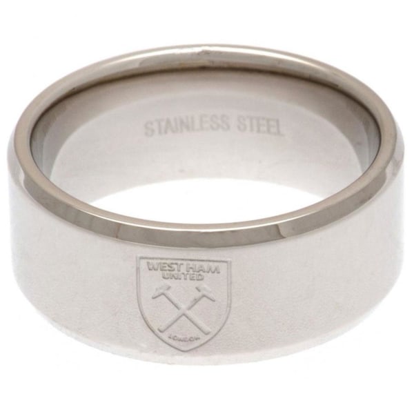 West Ham United FC Band Ring Stor Silver Silver Large