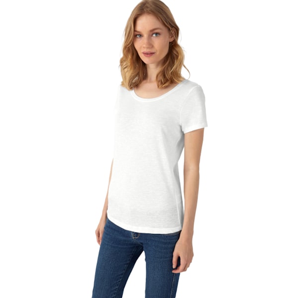 B&C Dam/Damer Favourite Organic Cotton Slub T-Shirt 2XL Chi Chic Pure White 2XL