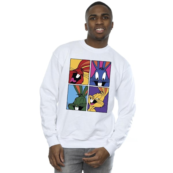 Looney Tunes Herr Bugs Pop Art Sweatshirt M Vit White M