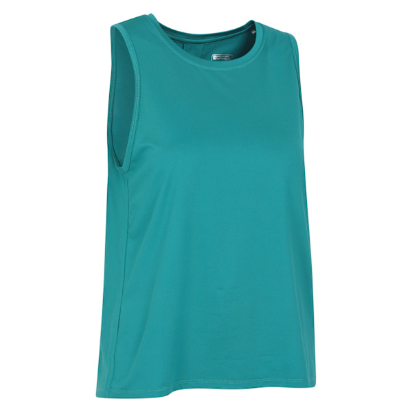 Mountain Warehouse Dam/Kvinnor Återvunnen Linne Topp 16 UK Teal Teal 16 UK