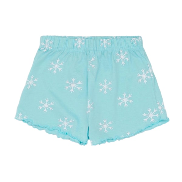 Frozen Anna och Elsa Kort Pyjamasset för Flickor 6-7 År Blå/Vit Blue/White/Orange 6-7 Years