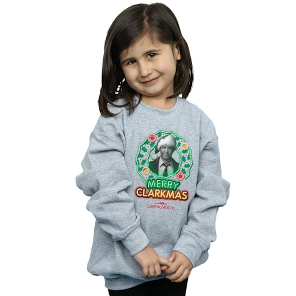 National Lampoon's Christmas Vacation Girls Greyscale Clarkmas Sports Grey 7-8 Years