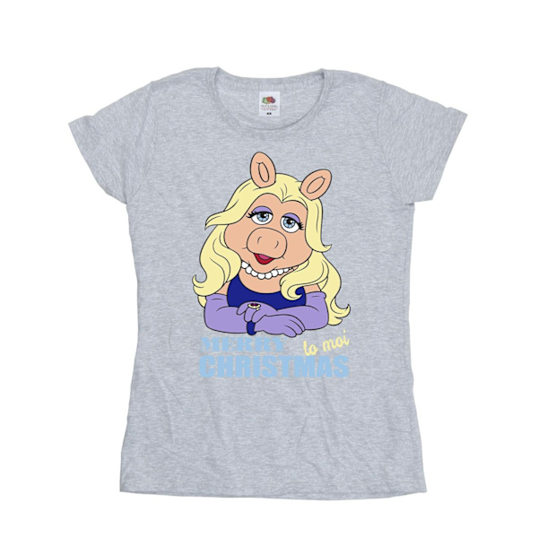 Disney Dam/Damer Muppets Miss Piggy Queen of Holidays Cotto Sports Grey XXL