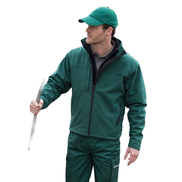 Result Classic Soft Shell-jacka för herr, M, flaskgön Bottle Green M