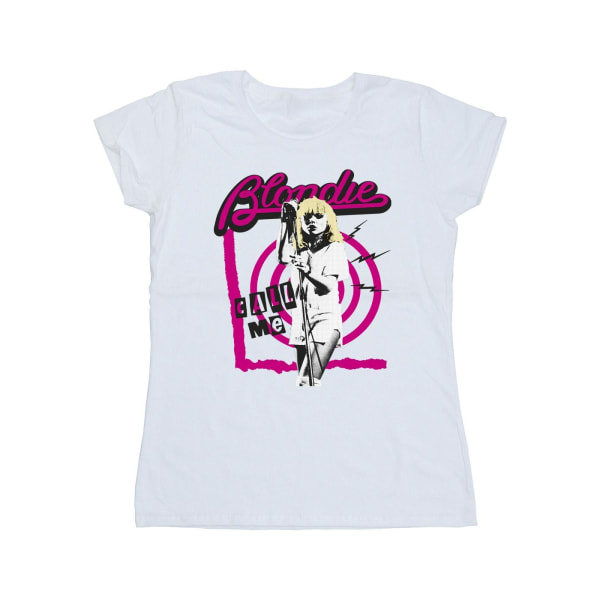 Blondie Dam/Ladies Call Me Cotton T-Shirt XXL Vit White XXL