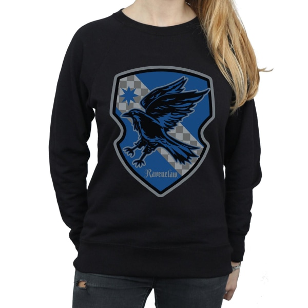 Harry Potter Dam/Dam Ravenclaw Crest Flat Sweatshirt L Bl Black L
