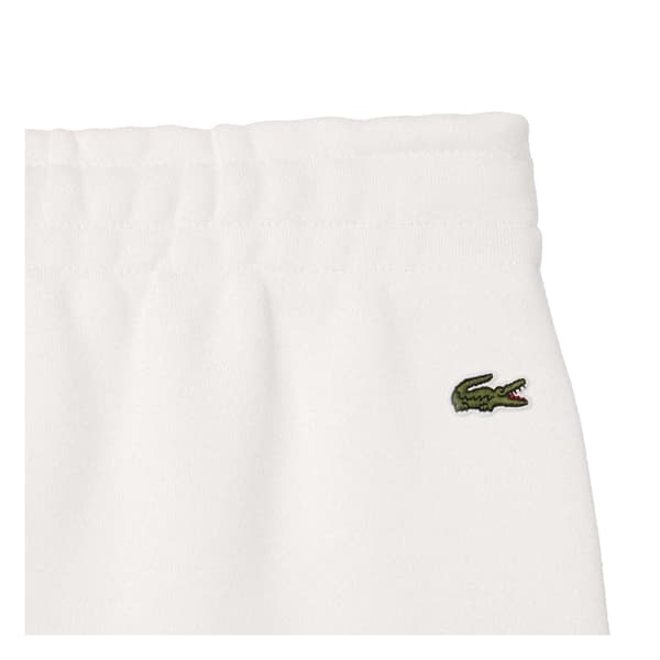 Lacoste Dam/Dam Ekologisk Bomull Broderad Logotyp Mjukisbyxor Cream 8 UK