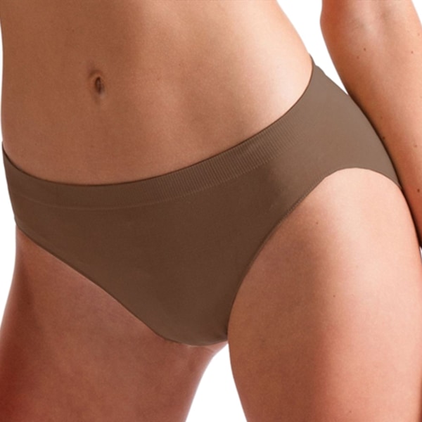 Silky Girls Dance Seamless High Cut Brief (1 plagg) 4-6 år Dark Nude 4-6 Years