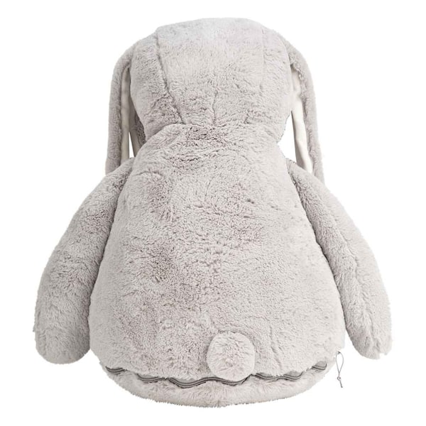 Mumbles Zippie Bunny Plyschleksak En Storlek Grå/Vit Grey/White One Size