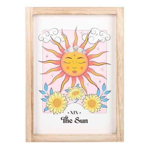 Something Different Celestial The Sun inramad konsttryck 35cm x 2 Pink/Orange/Yellow 35cm x 25cm