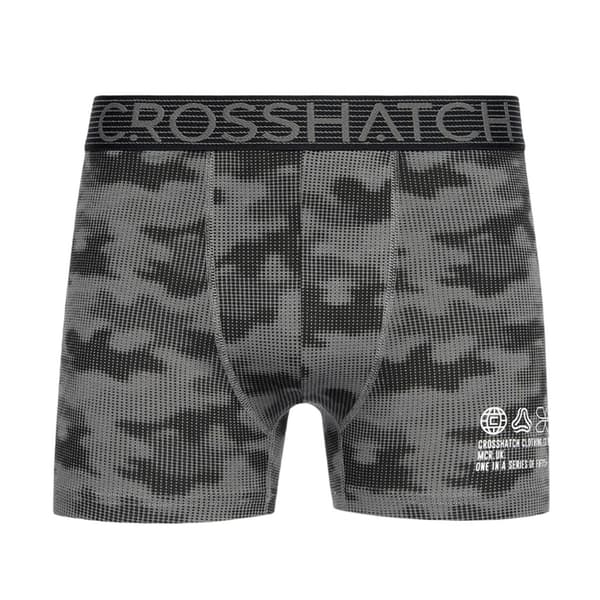 Crosshatch Mens Buzzard Boxer Shorts (5-pack) M Svart/Grå Black/Grey M
